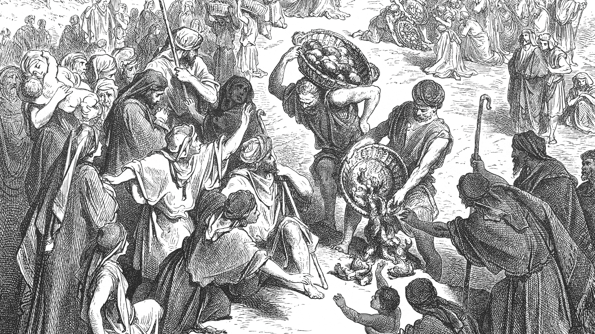 Christ Feeding the Multitude [Matthew 14:19]