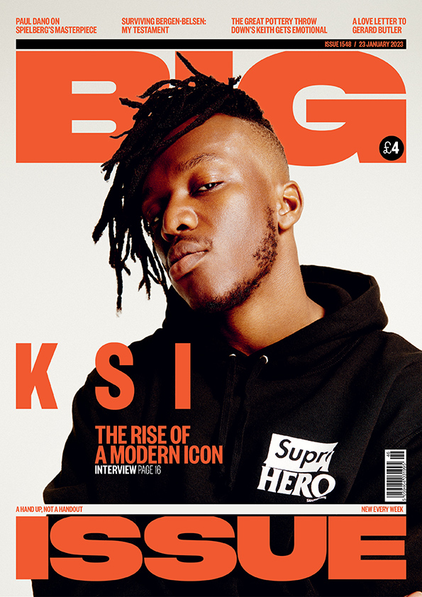 KSI on the cover of the latest Big Issue magazine