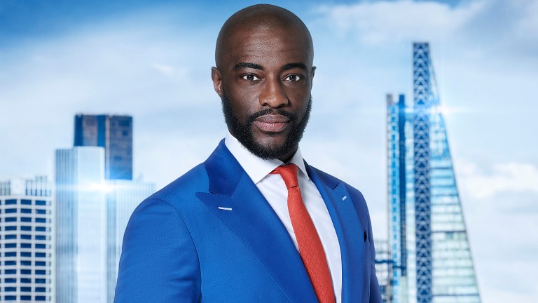 Tim Campbell MBE in front of the City of London skyline