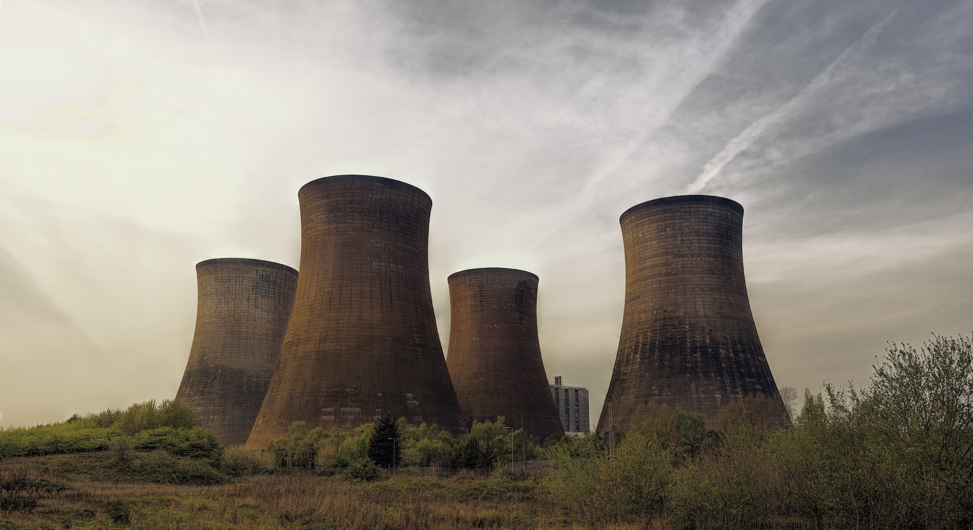 nuclear power plant producing green energy