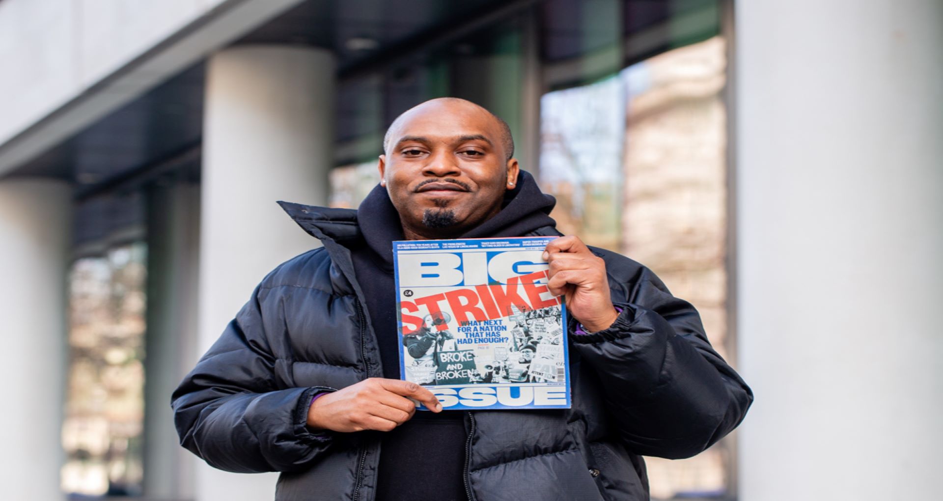 Image: Dane Baptiste, Big Issue Group Ambassador