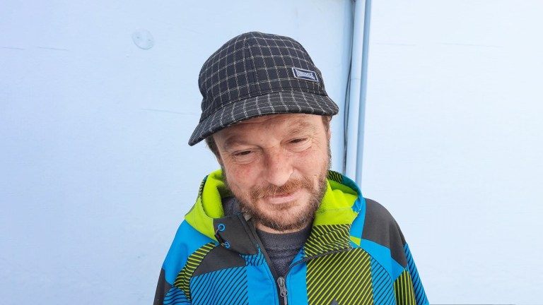 Big Issue vendor Martin CHown