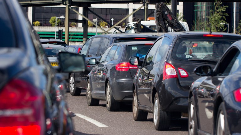 heavy london traffic