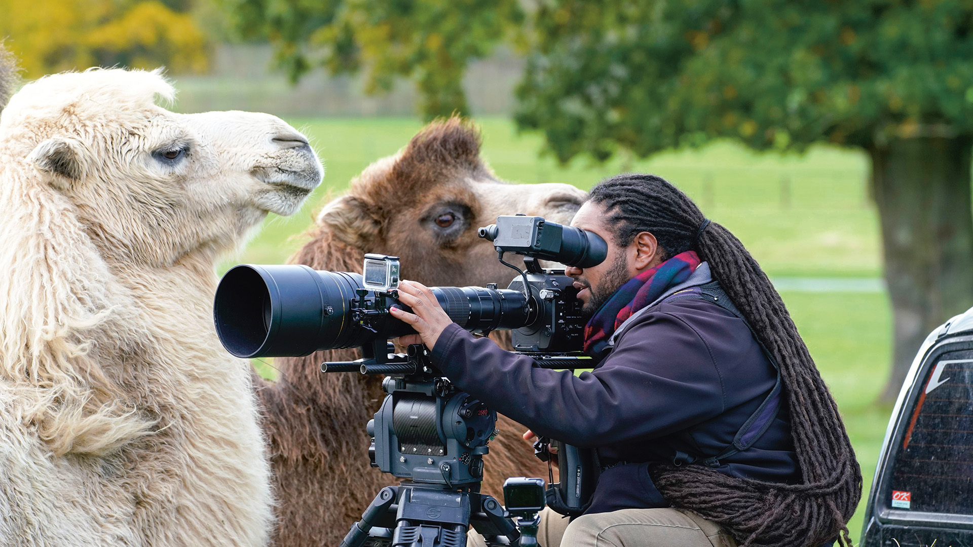 Hamza Yassin filming