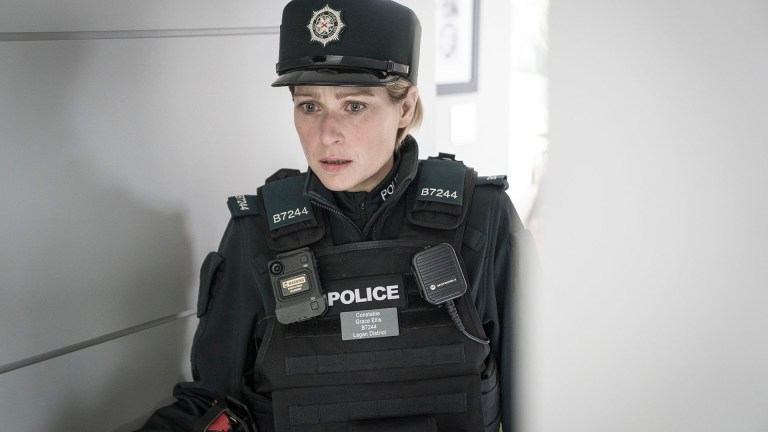 Sian Brooke as Grace in Blue Lights.