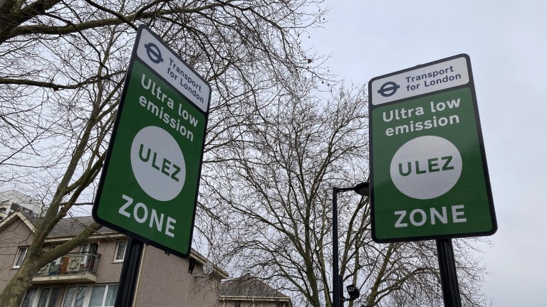 Ulez sign in London