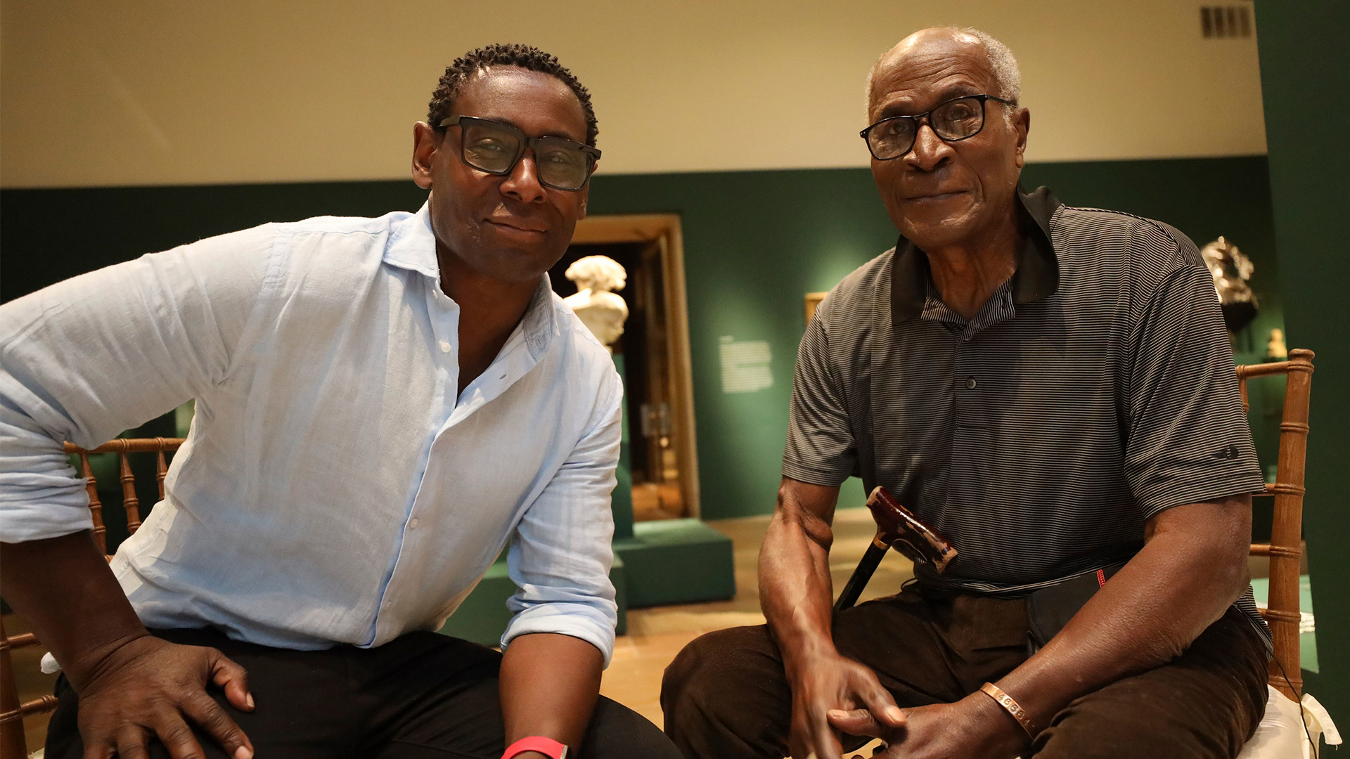 David Harewood with John Amos. 