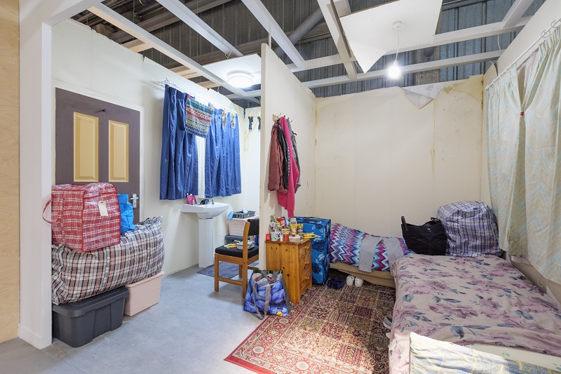 Ikea Shelter homelessness temporary accommodation display