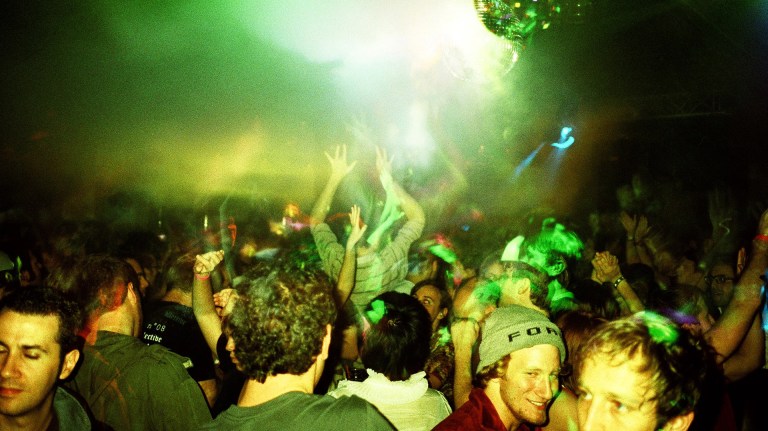 A crowded dancefloor in New York