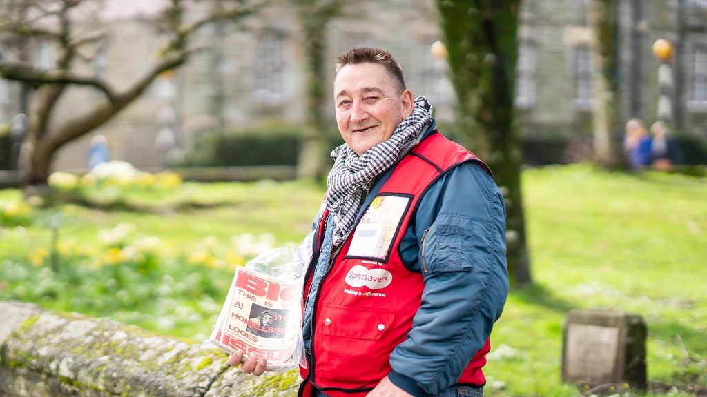 Big Issue vendor Neil Stout