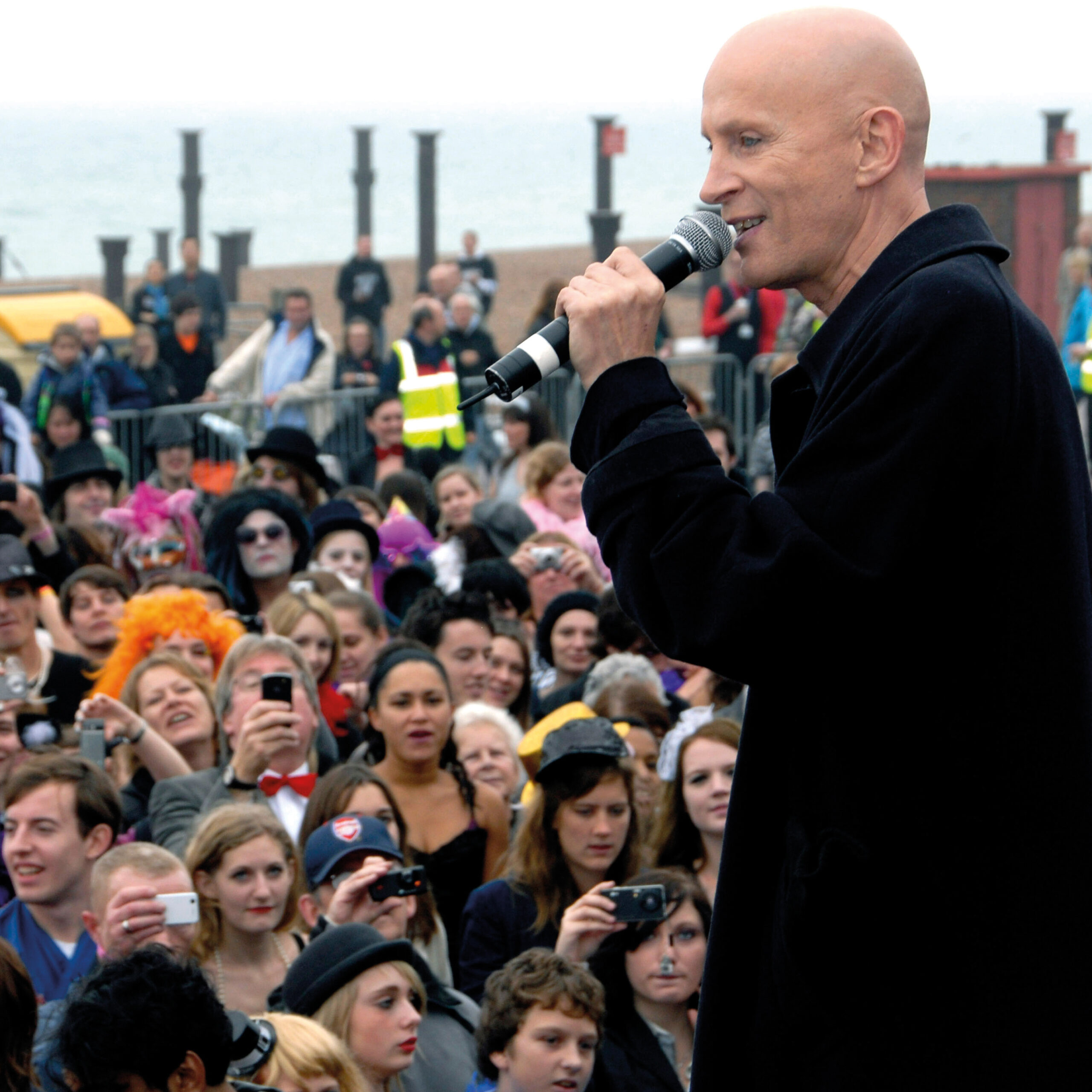 Richard O’Brien and Rocky Horror Show fans attempt to break the world record for most dancers doing the Time Warp