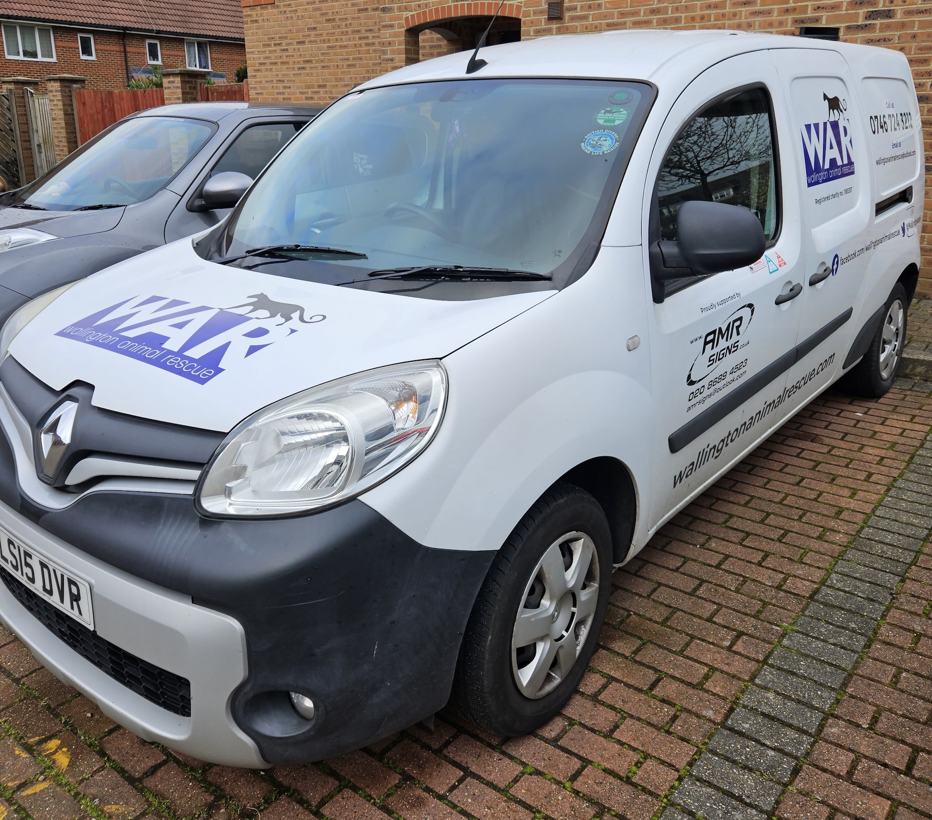 Wallington Animal Rescue's animal transport van, which is not ULEZ compliant