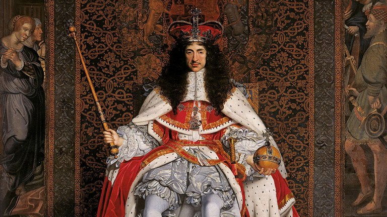 Charles II in robes