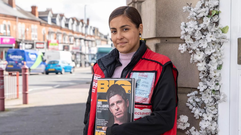 Vanesia, Big Issue vendor