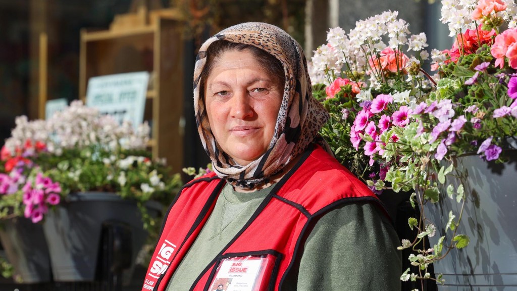 Big Issue vendor Deda Gheorghe