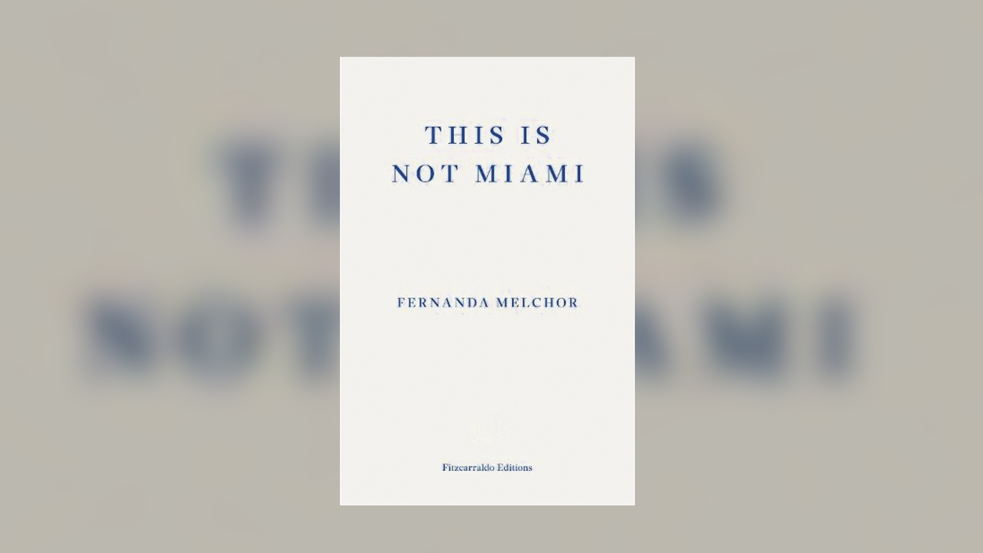 This Is Not Miami by Fernanda Melchor (translated by Sophie Hughes) is out now (Fitzcarraldo, £12.99)