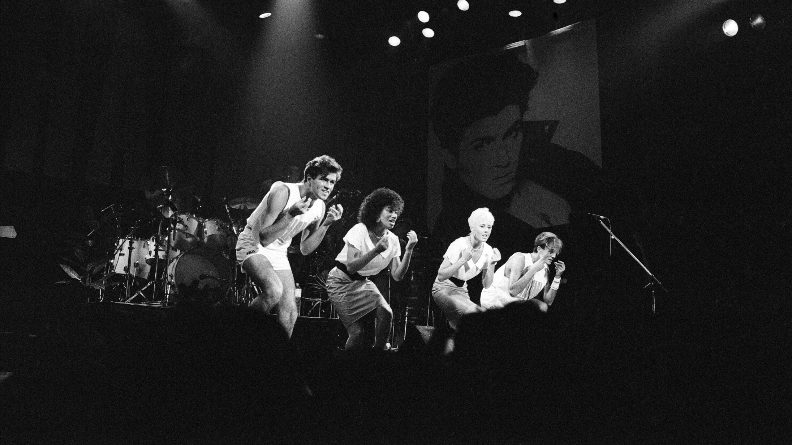 Wham! onstage in 1983
