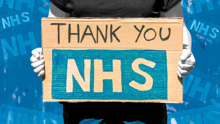 Sign saying Thank You NHS