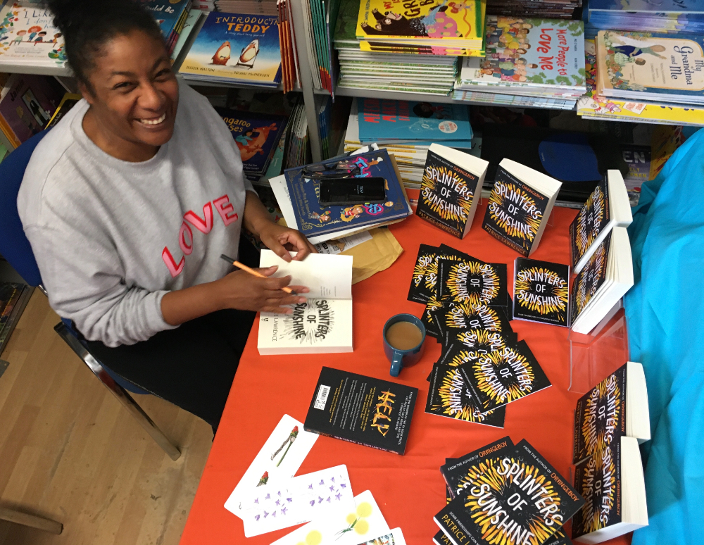 Patrice Lawrence at a Letterbox Library event