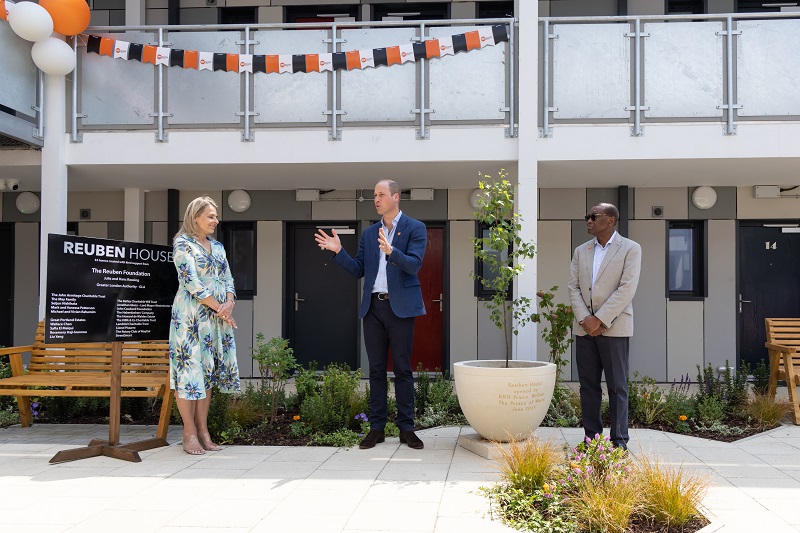 Prince William visiting Centrepoint's Reuben House