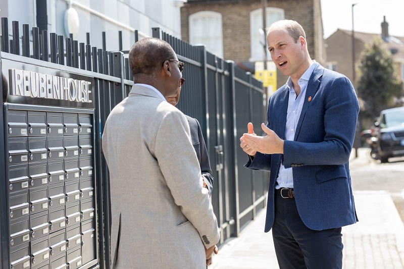 Prince William visiting Centrepoint's Reuben House