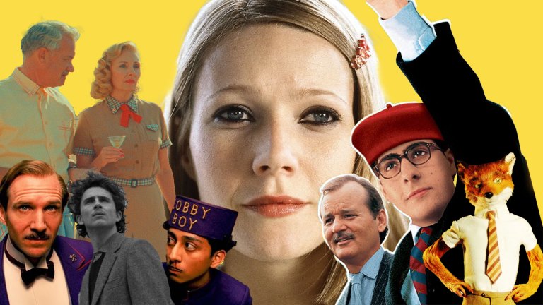 Wes Anderson films: Asteroid City, The Grand Budapest Hotel, The French Dispatch, The Royal Tenenbaums, Rushmore, Fantastic Mr Fox. Images: 87 Productions/Focus Features, Fox Searchlight Pictures, Everett Collection