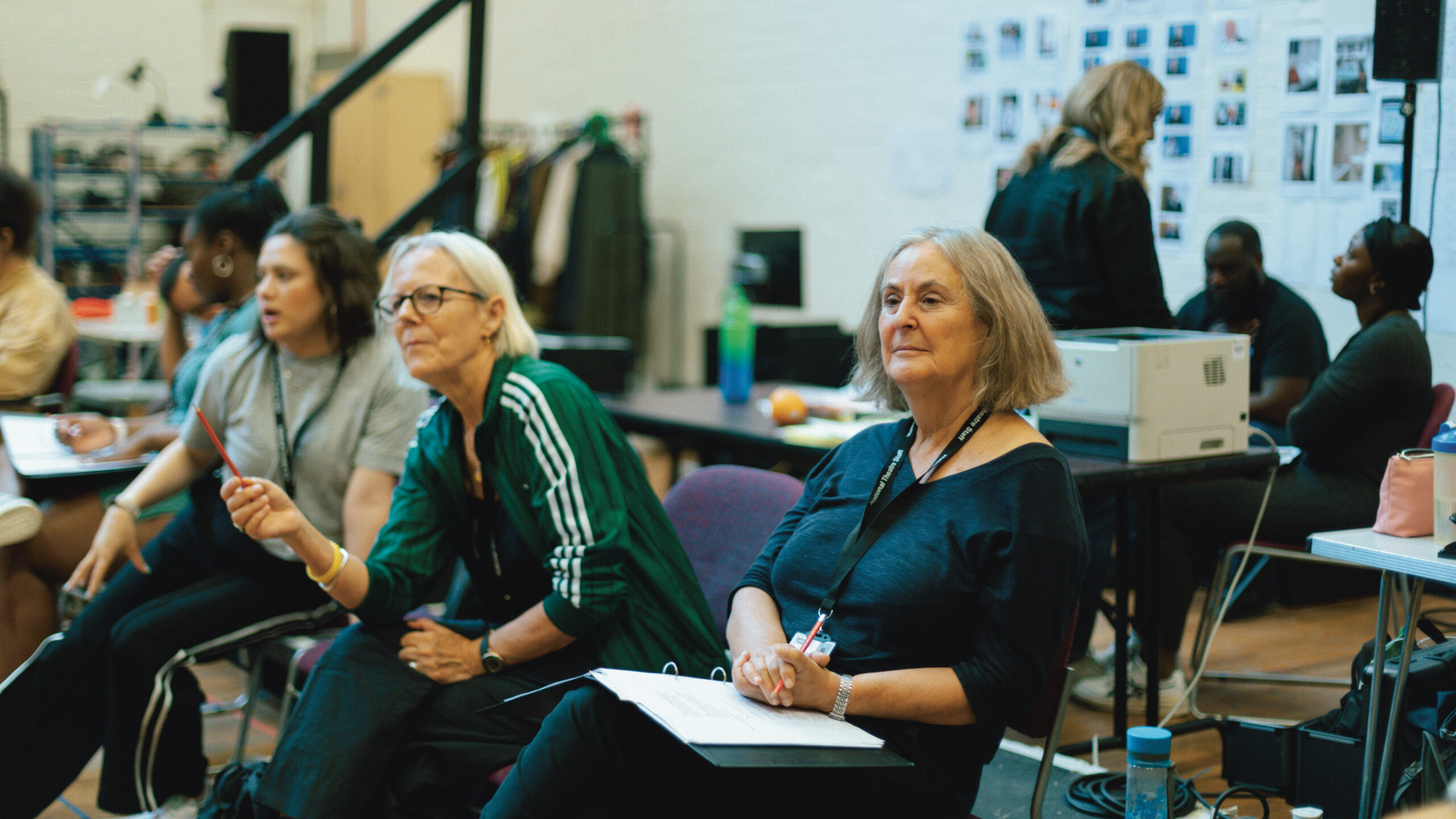 Phyllida Lloyd and Gillian Slovo at rehearsals for Grenfell: in the words of survivors