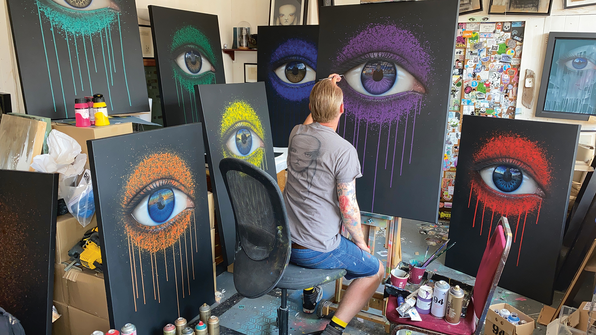 My Dog Sighs in the studio