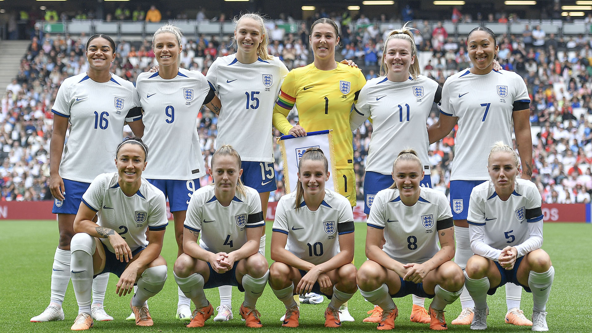 The England team ahead of the FIFA Women's World Cup, 2023