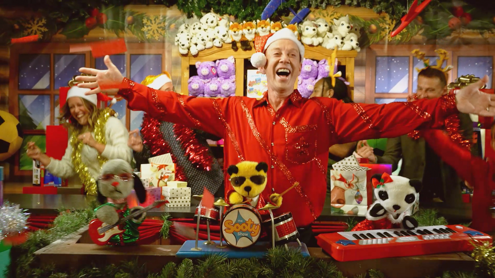 2022 - Sooty releases his first ever Christmas single, in partnership with the NSPCC. Image supplied