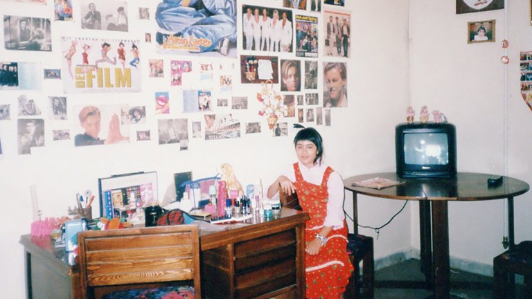 Peyvand Sadeghian as a child in Iran
