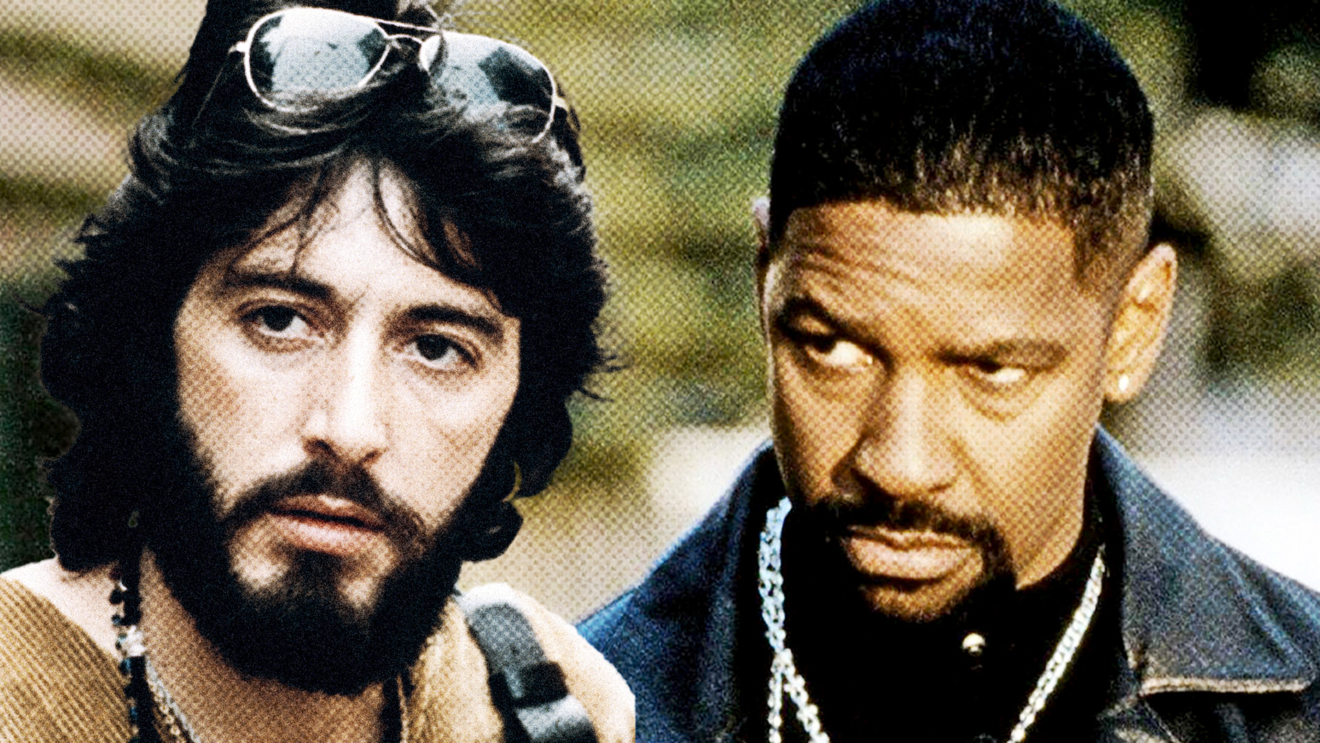 Corrupt cops: Serpico lead actor Al Pacino and Training Day star Denzel Washington
