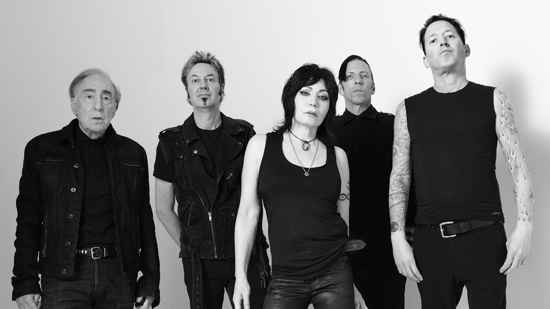 Joan Jett and the Blackhearts in Black and white