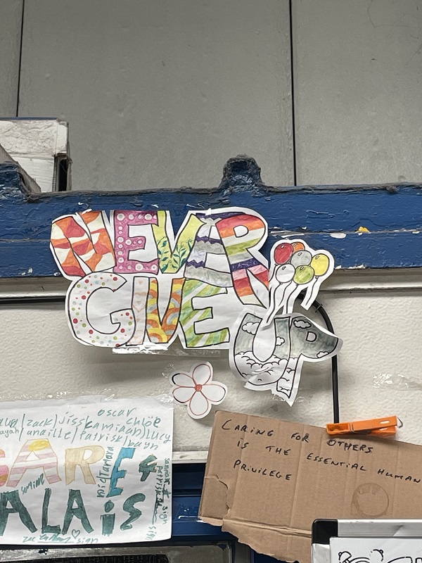 Calais refugee messages