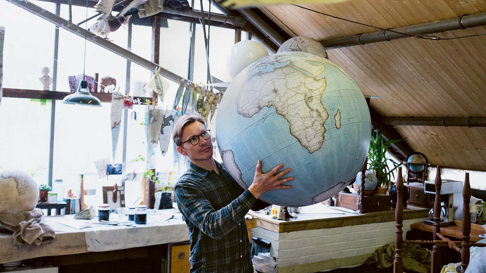 Peter Bellerby, the founder of Bellerby & Co, the world's only truly bespoke globe makers