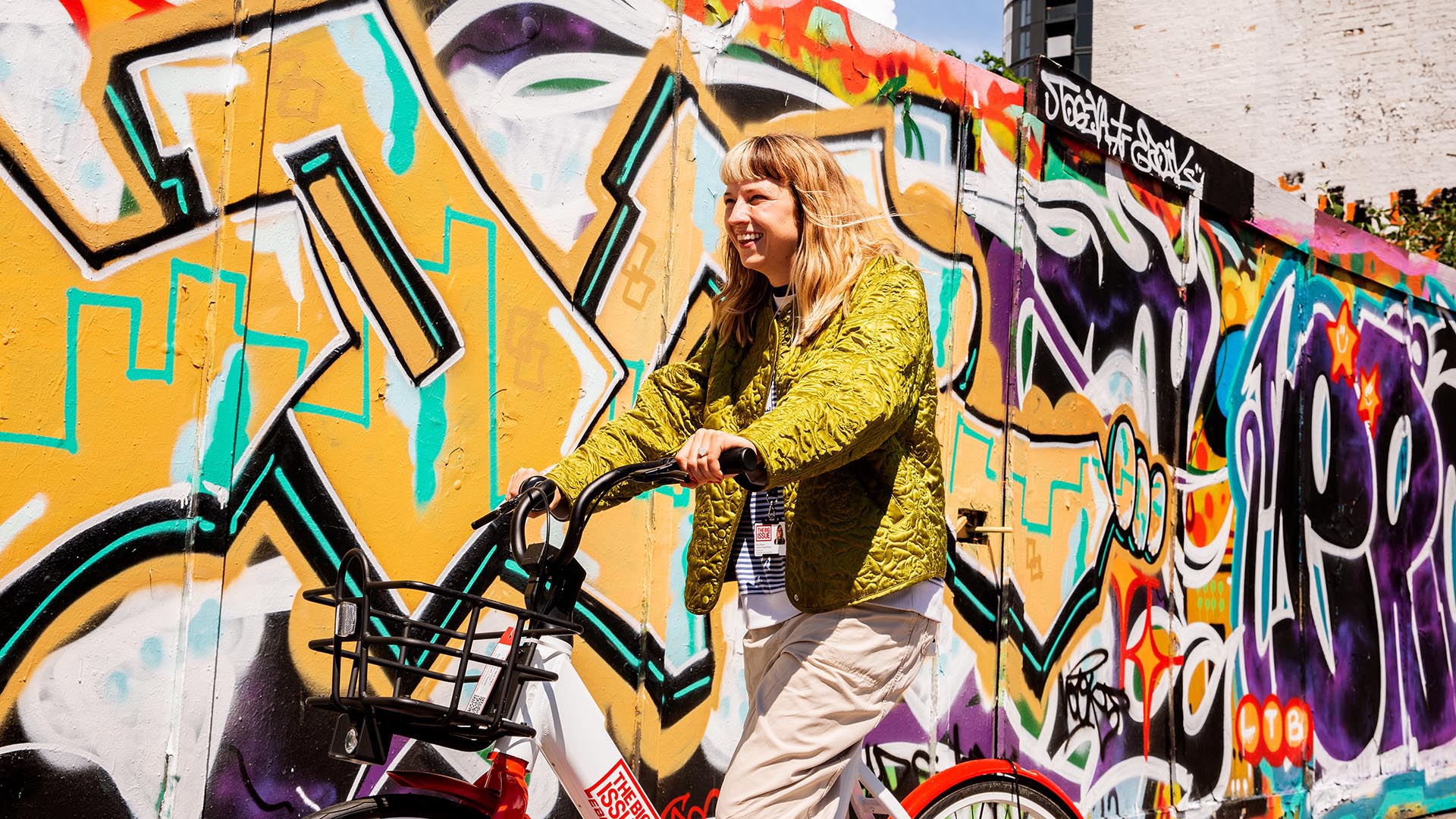 A woman on an eBike