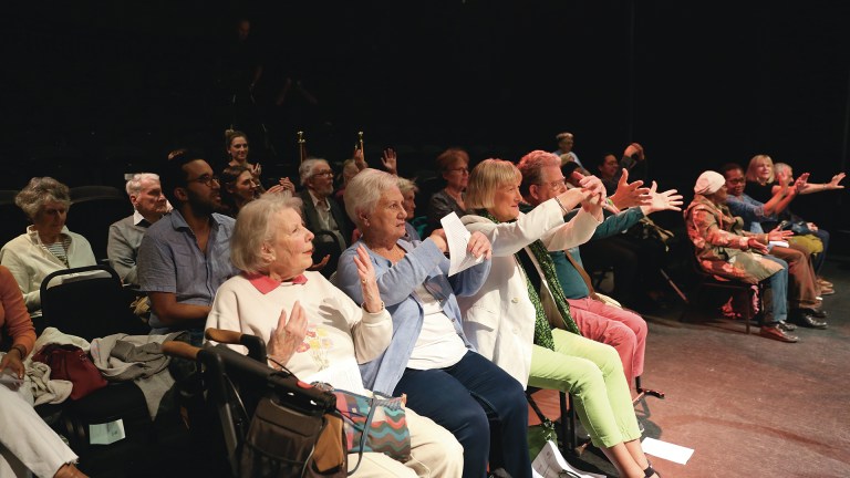 The audience at the dementia-friendly opera