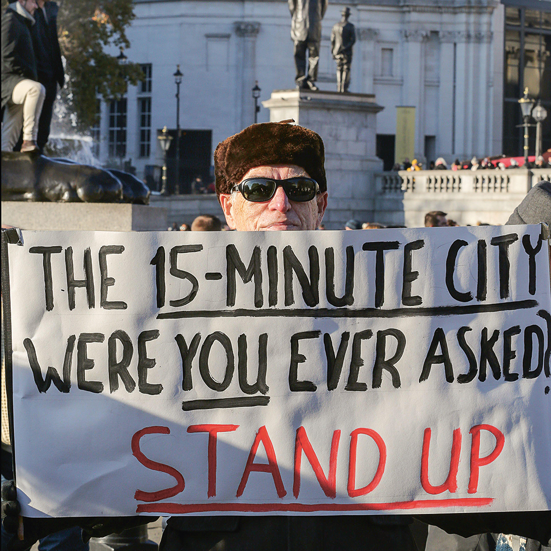 Protests against 15-minute cities 