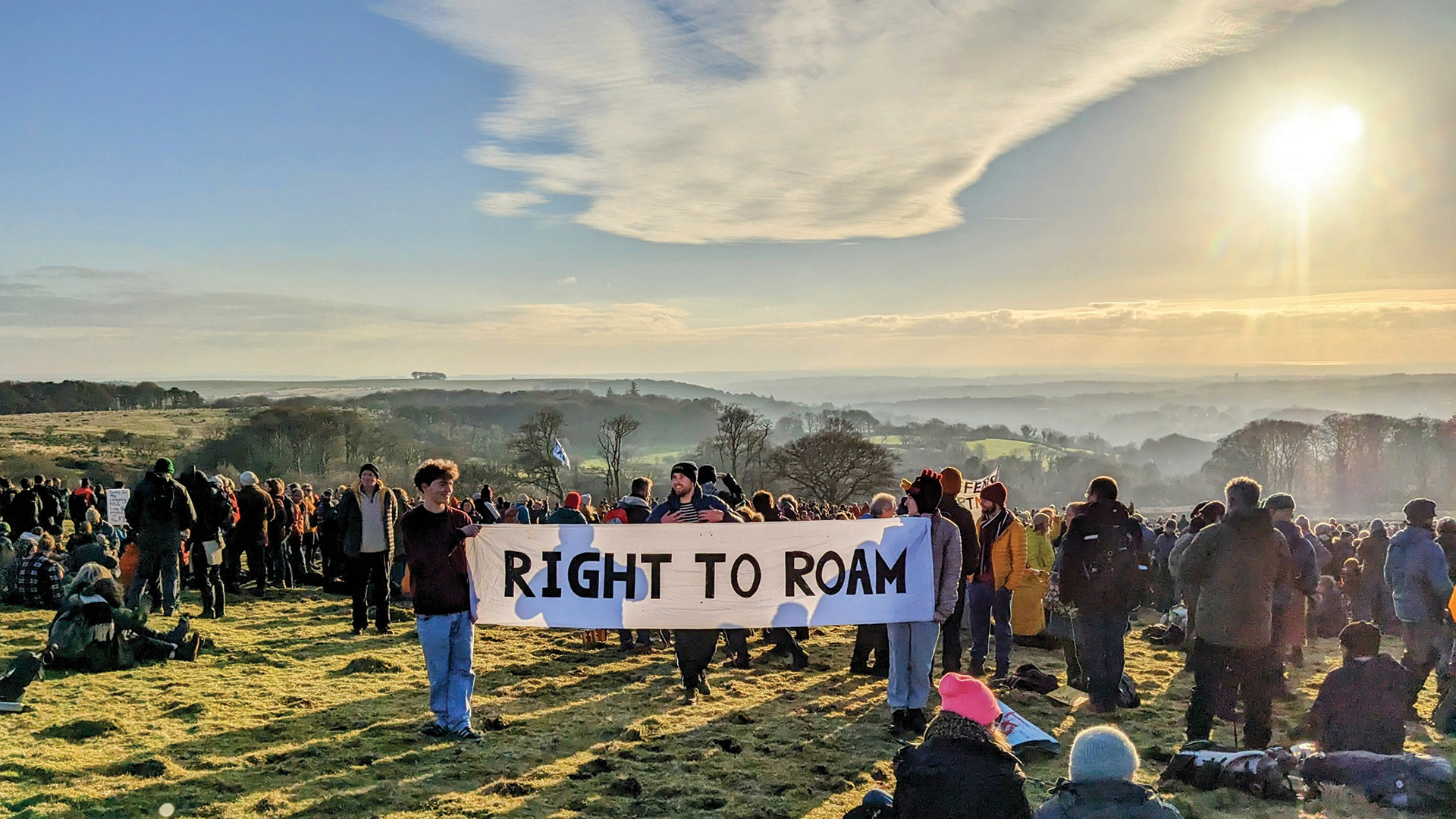 Right to roam protest