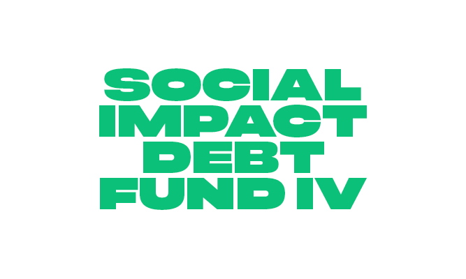this is the logo for the social impact debt fund IV for secured loans. It is green words.
