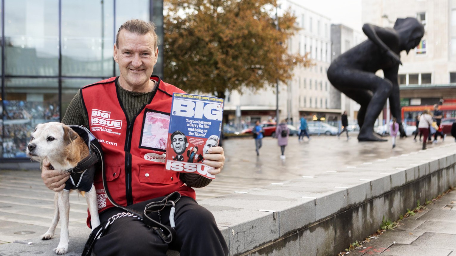 Big Issue vendor Clive