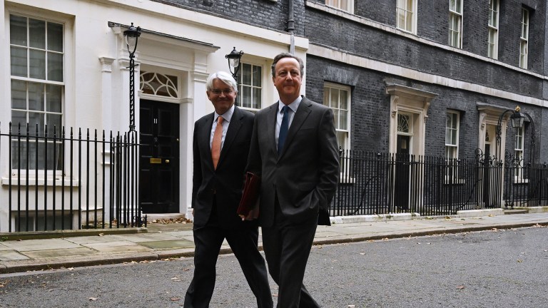 David Cameron at Downing Street