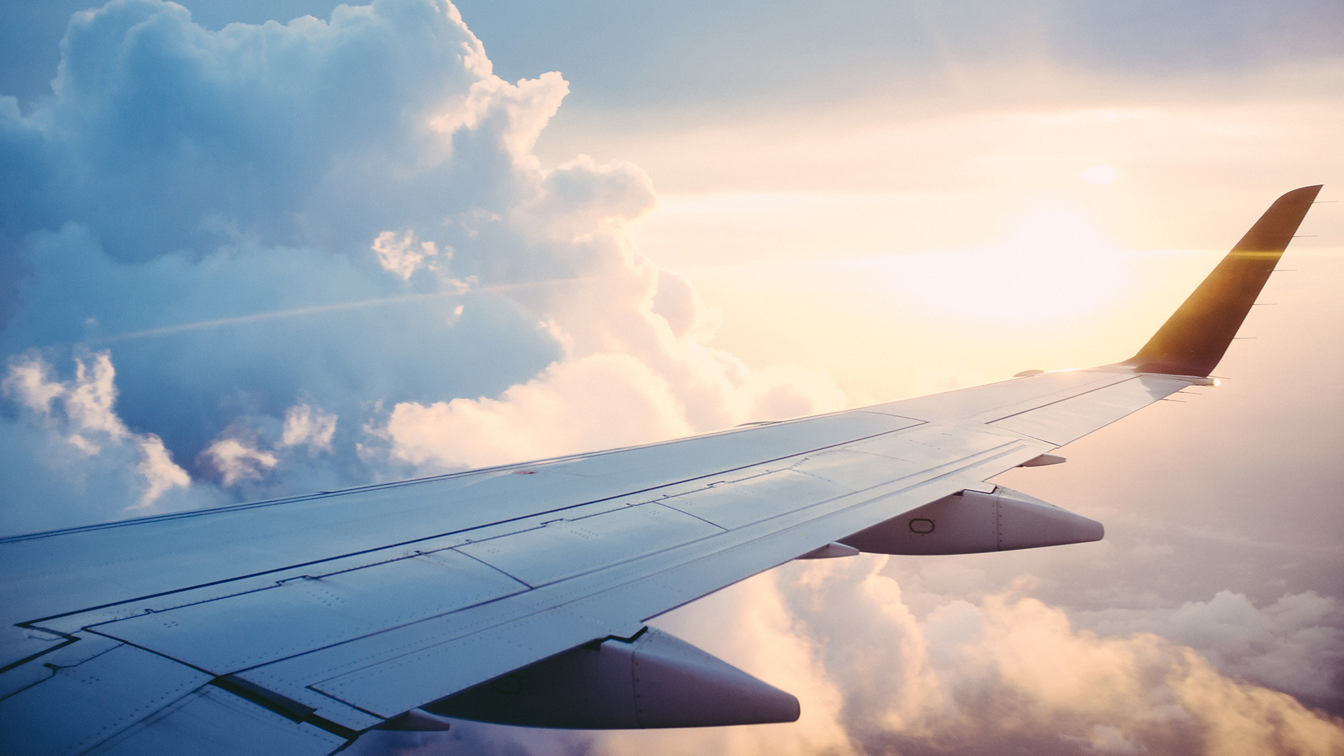 The wing of an aeroplane