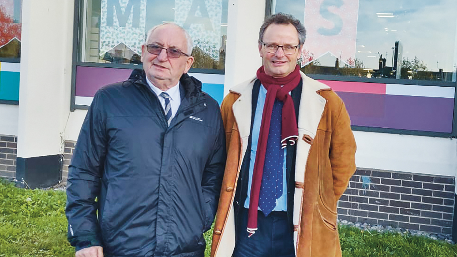 John Bird and Peter Aldous visit a community in Lowestoft