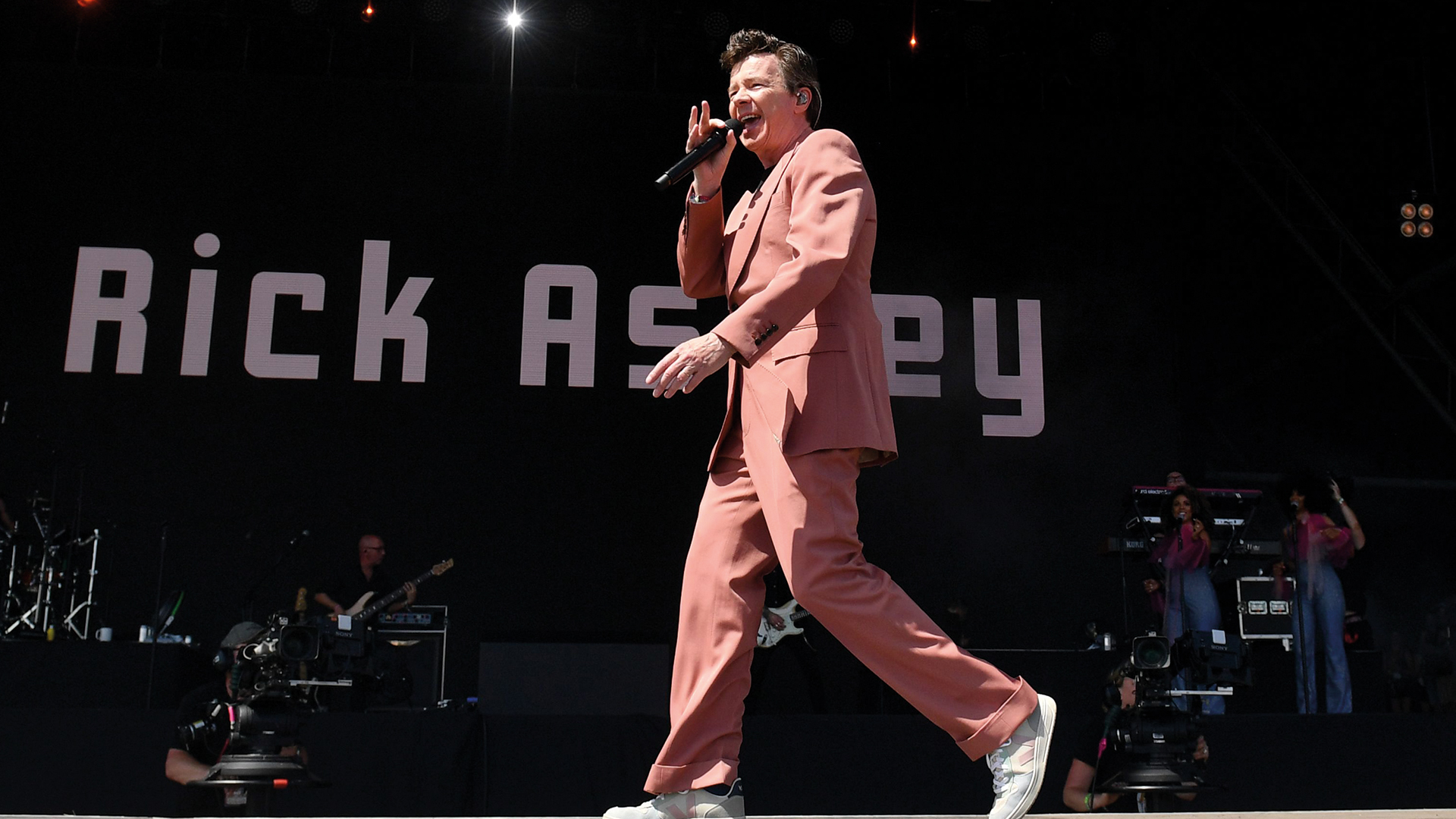 Rick Astley at Glastonbury 2023