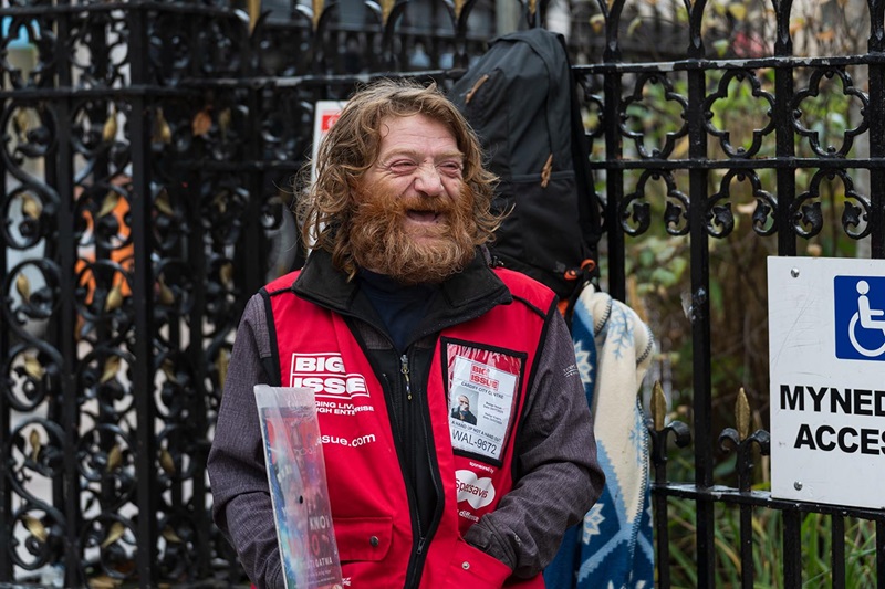 Big Issue vendor Marc Jones