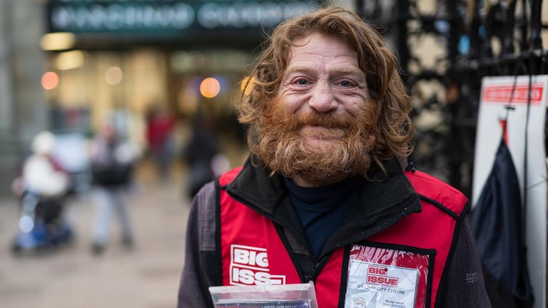 Big Issue vendor Marc Jones