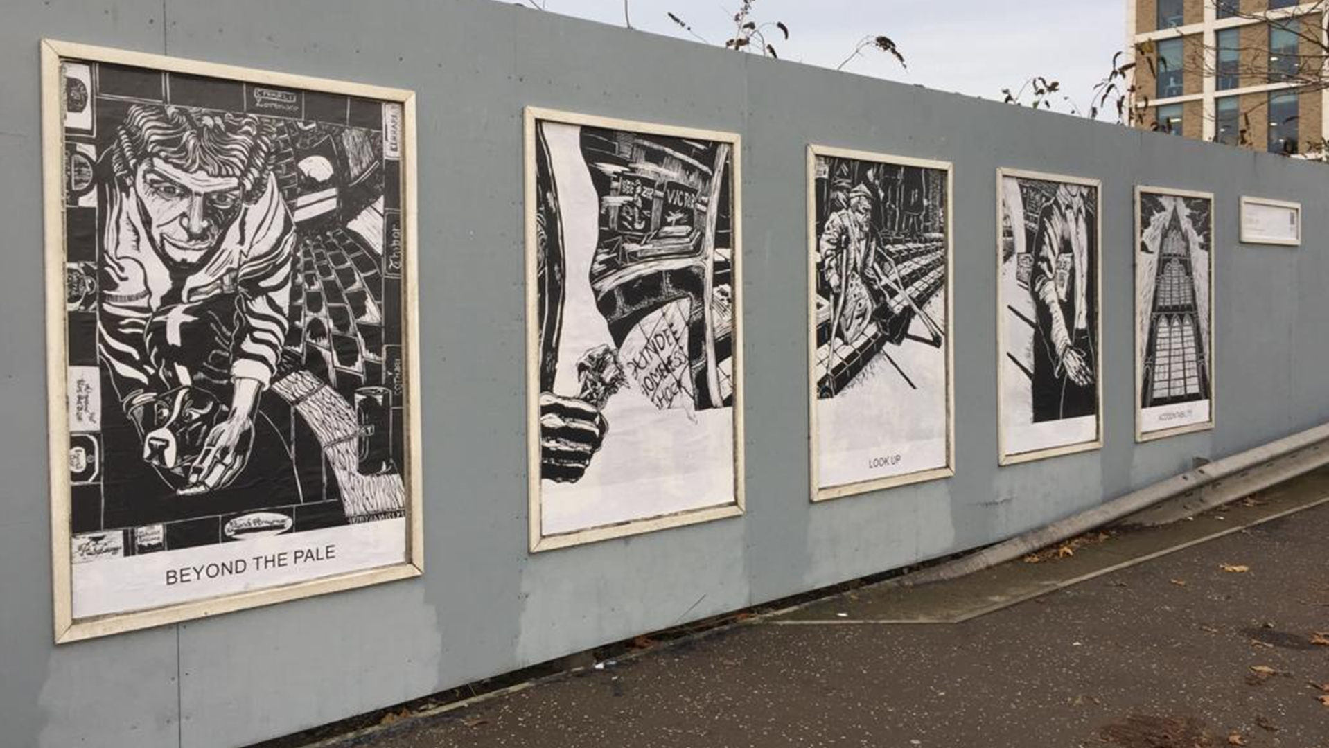 Robert McKee homelessness art in Dundee