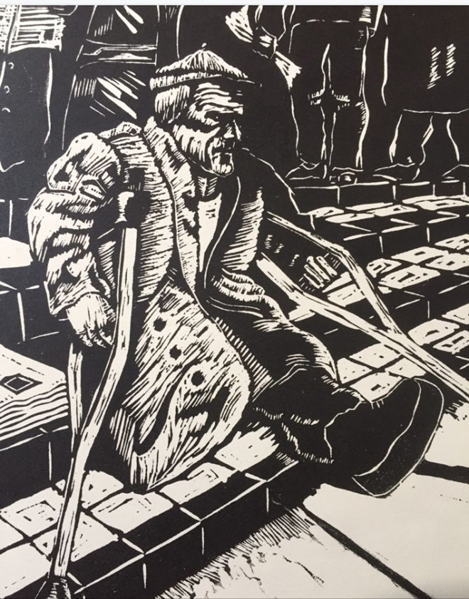 Robert McKee homelessness art in Dundee