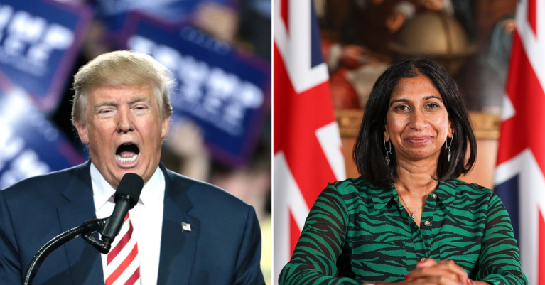 Donald Trump and Suella Braverman